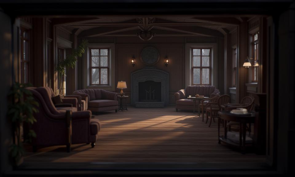 Screenshot of an indoor environment created by a student